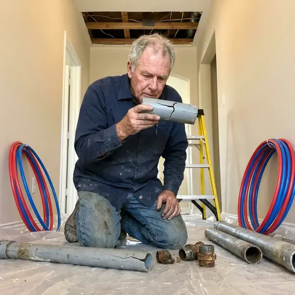 CVR Plumbing technician providing polybutylene plumbing replacement in Phoenix, AZ