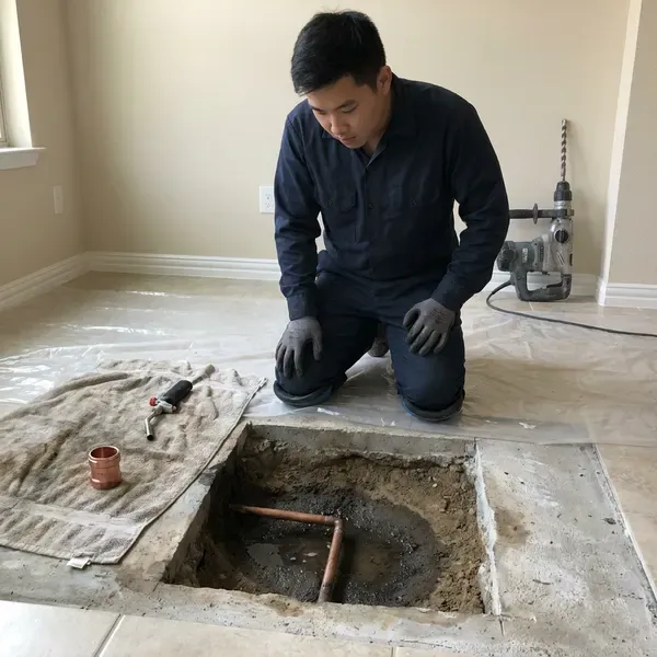 Professional slab leak repair, Phoenix, AZ