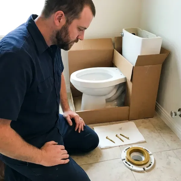 Professional toilet installation, Phoenix, AZ