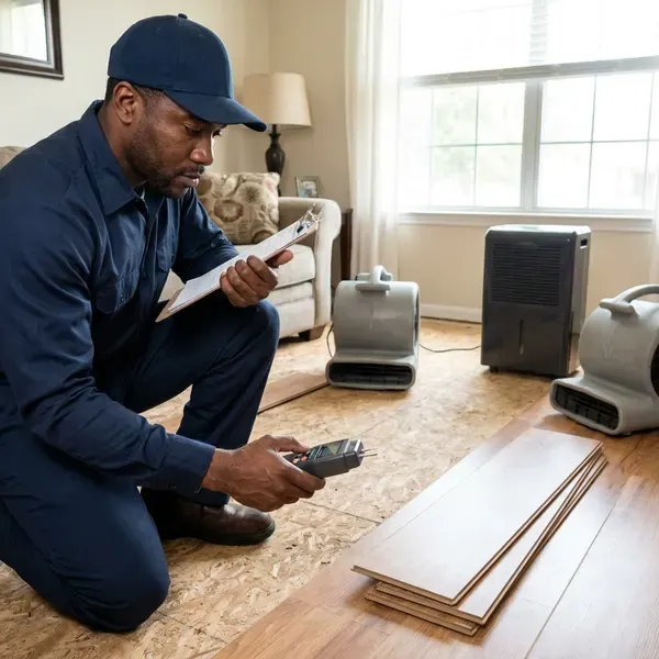 CVR Plumbing technician providing water damage restoration in Phoenix, AZ